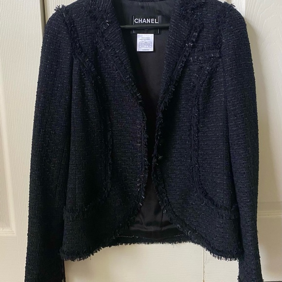 CHANEL Black Tweed Jacket SOLD - Picture 2 of 12